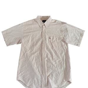 Polo Ralph Lauren Men’s XL Short Sleeve Button Down Shirt Red White Stripe